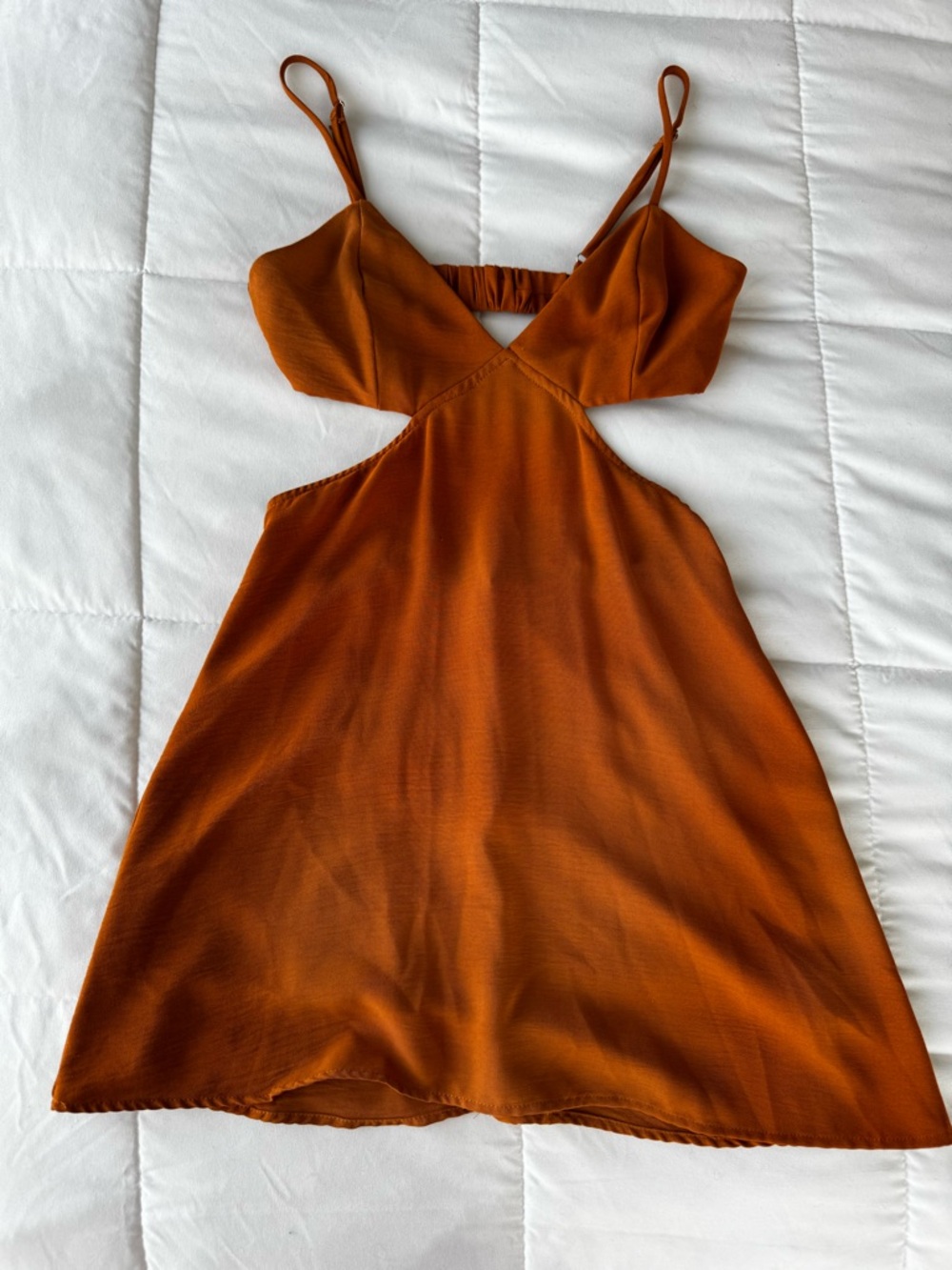 Cutout Mini Slip Dress